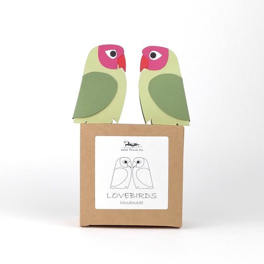 Mini Lovebirds paper decorations