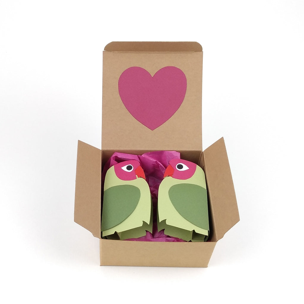 Mini Lovebirds paper decorations