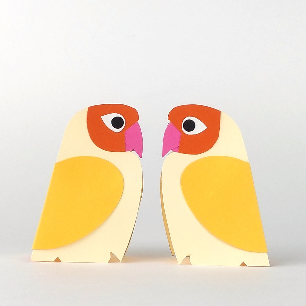 Mini Lovebirds paper decorations