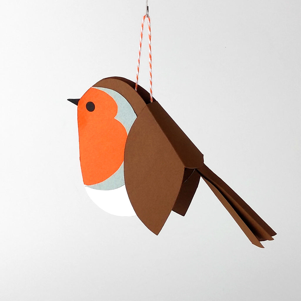 Paper Robin Forest Baubles Craft Kit