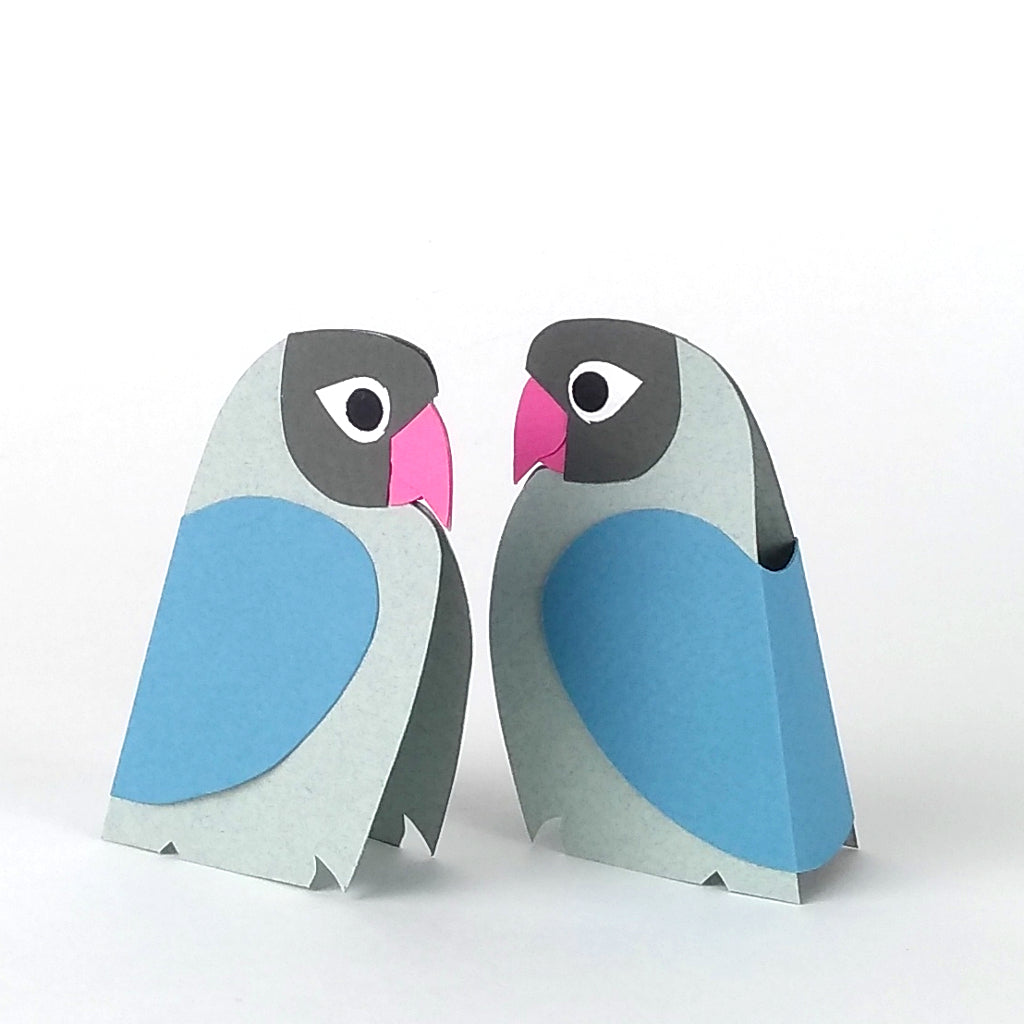 Mini Lovebirds paper decorations