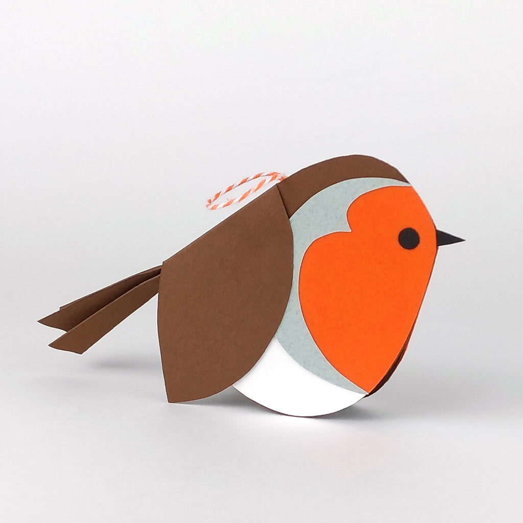 Paper Robin Forest Baubles Craft Kit