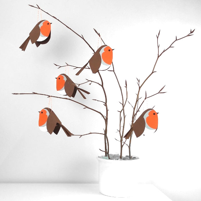 Robin paper decoration