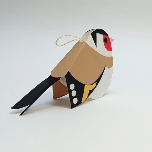 Goldfinch paper decoration