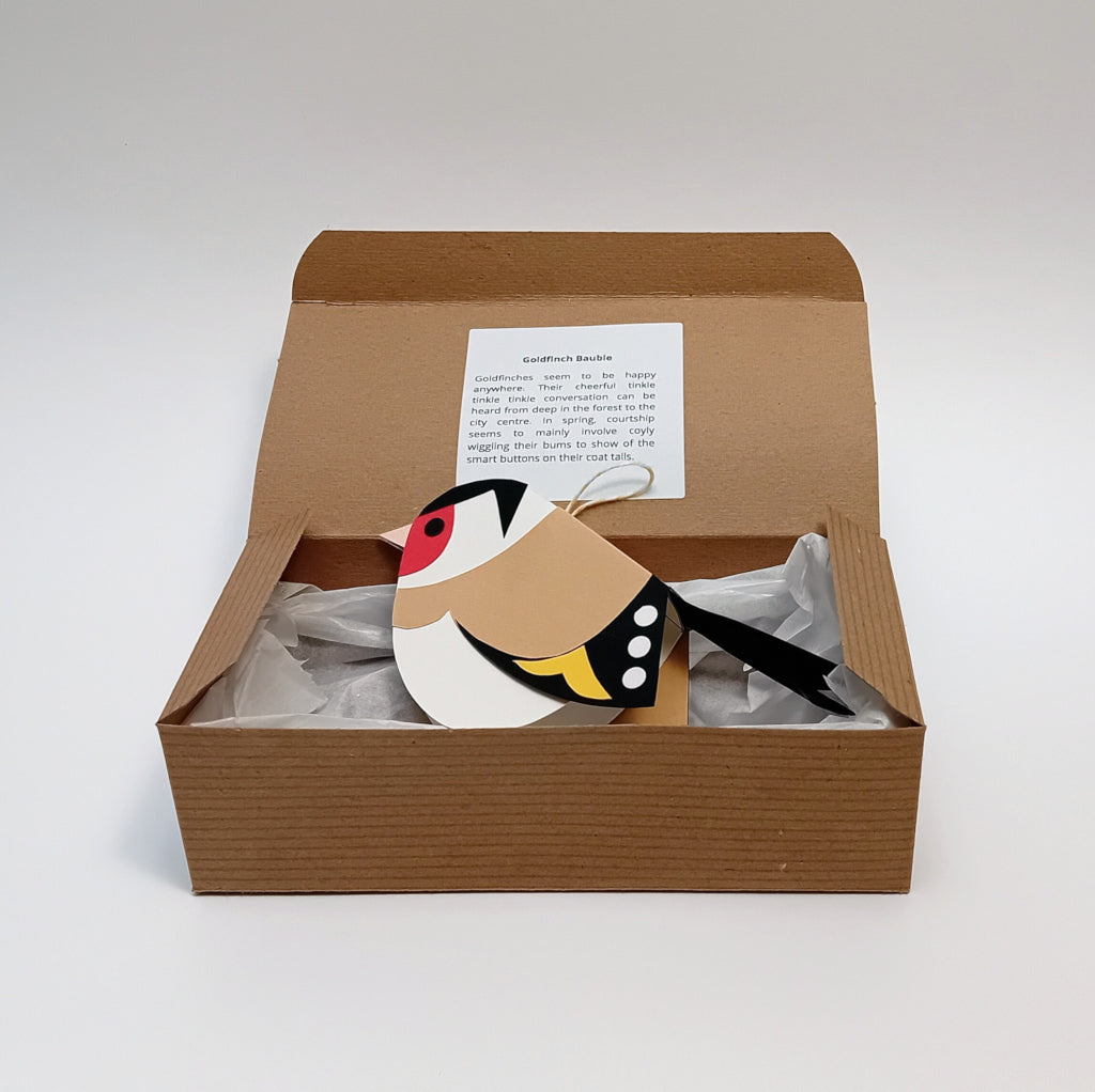 Goldfinch paper decoration