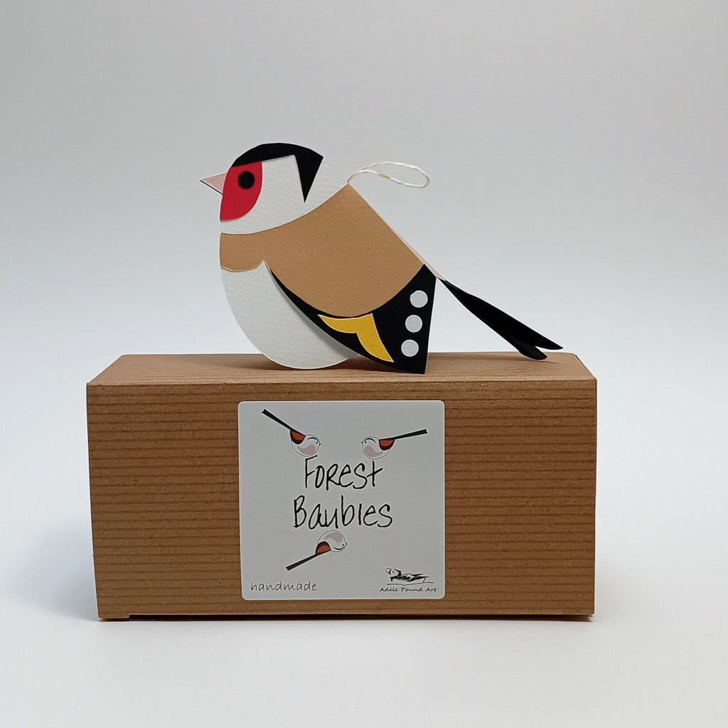 Goldfinch paper decoration