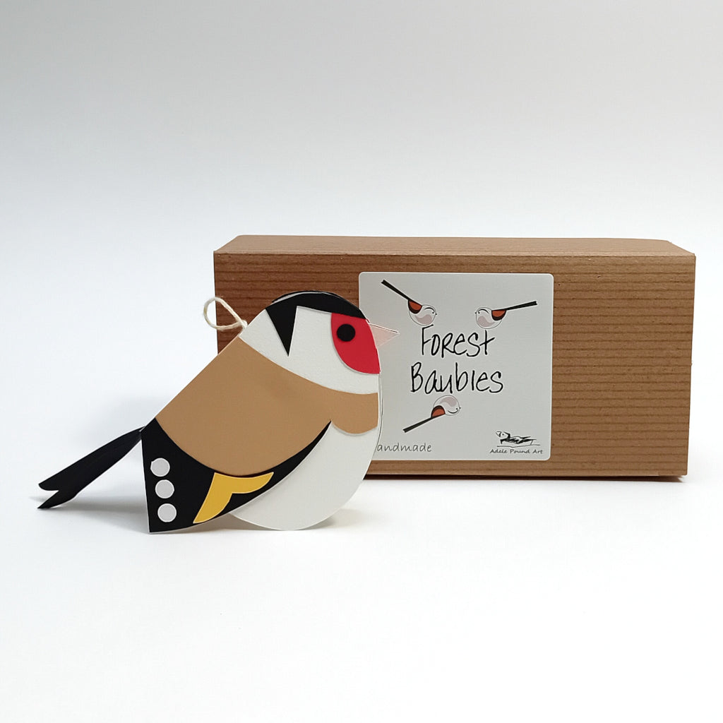 Goldfinch paper decoration