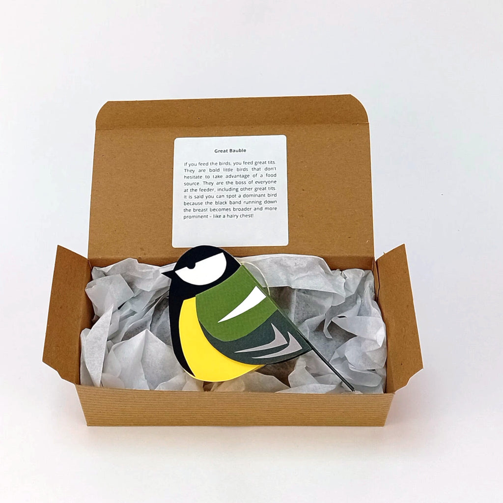 Great Tit paper decoration