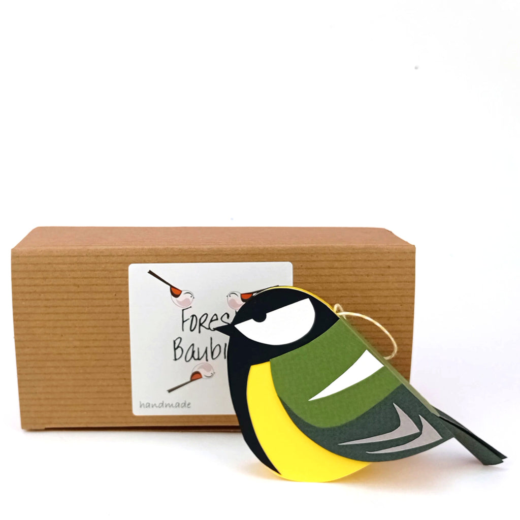 Great Tit paper decoration