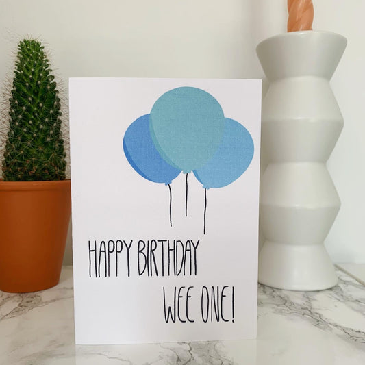 Happy Birthday Wee One card