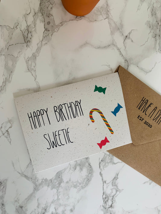 Happy Birthday Sweetie card