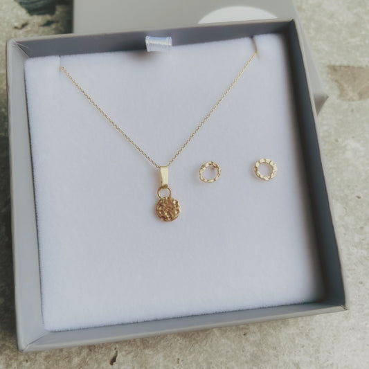 Ripples Necklace & Earrings set