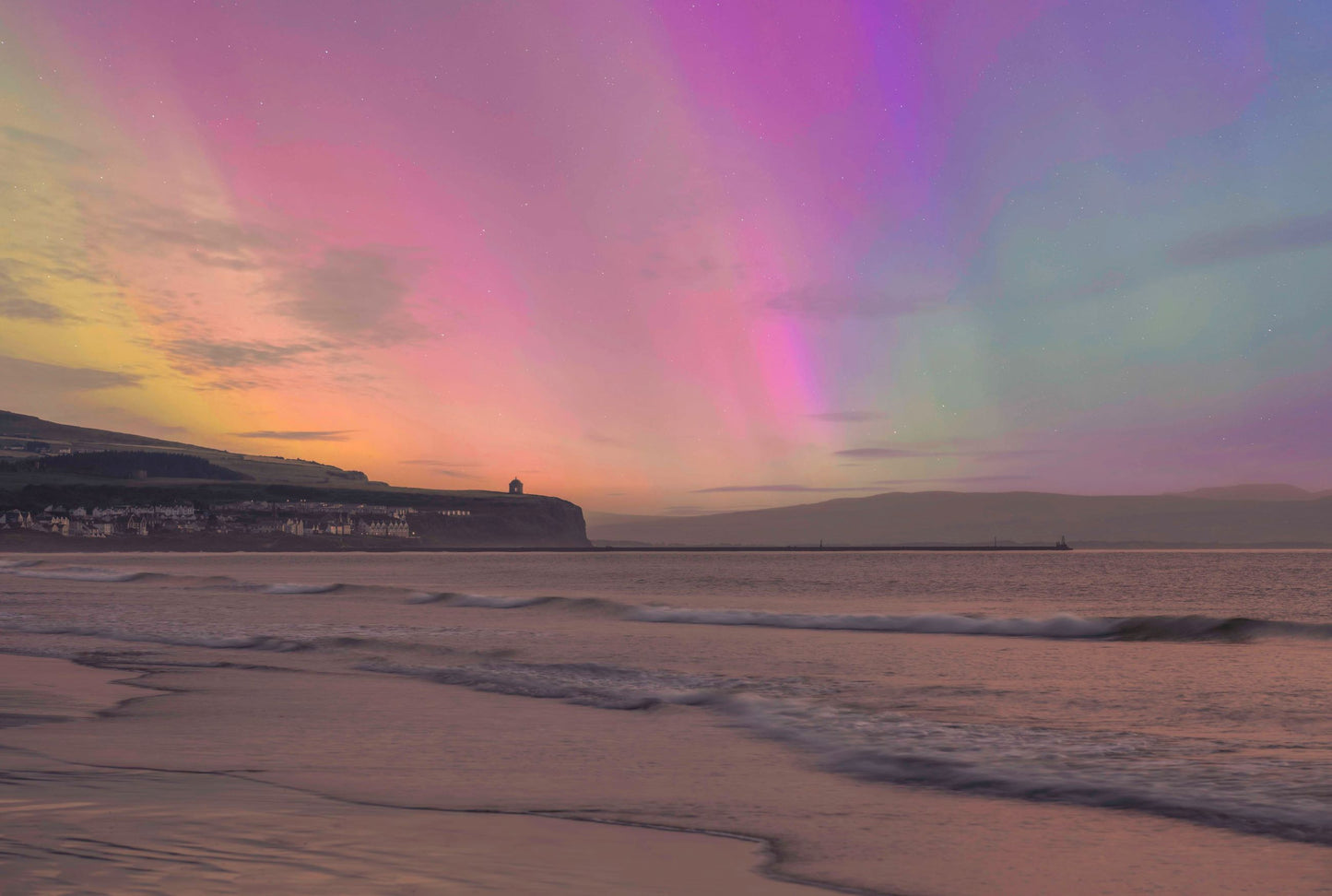 Mussenden Temple Northern Lights