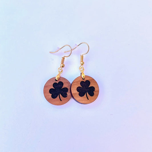 Shamrock Stud or Dangle Earrings