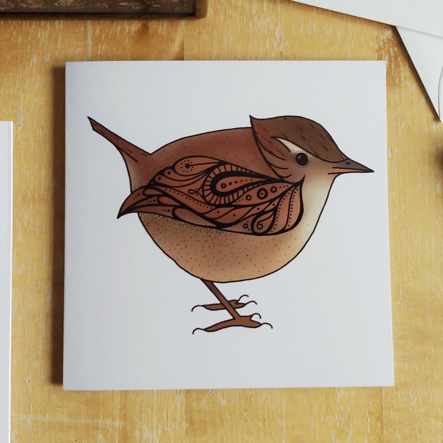 Wren Birds of Ireland Card