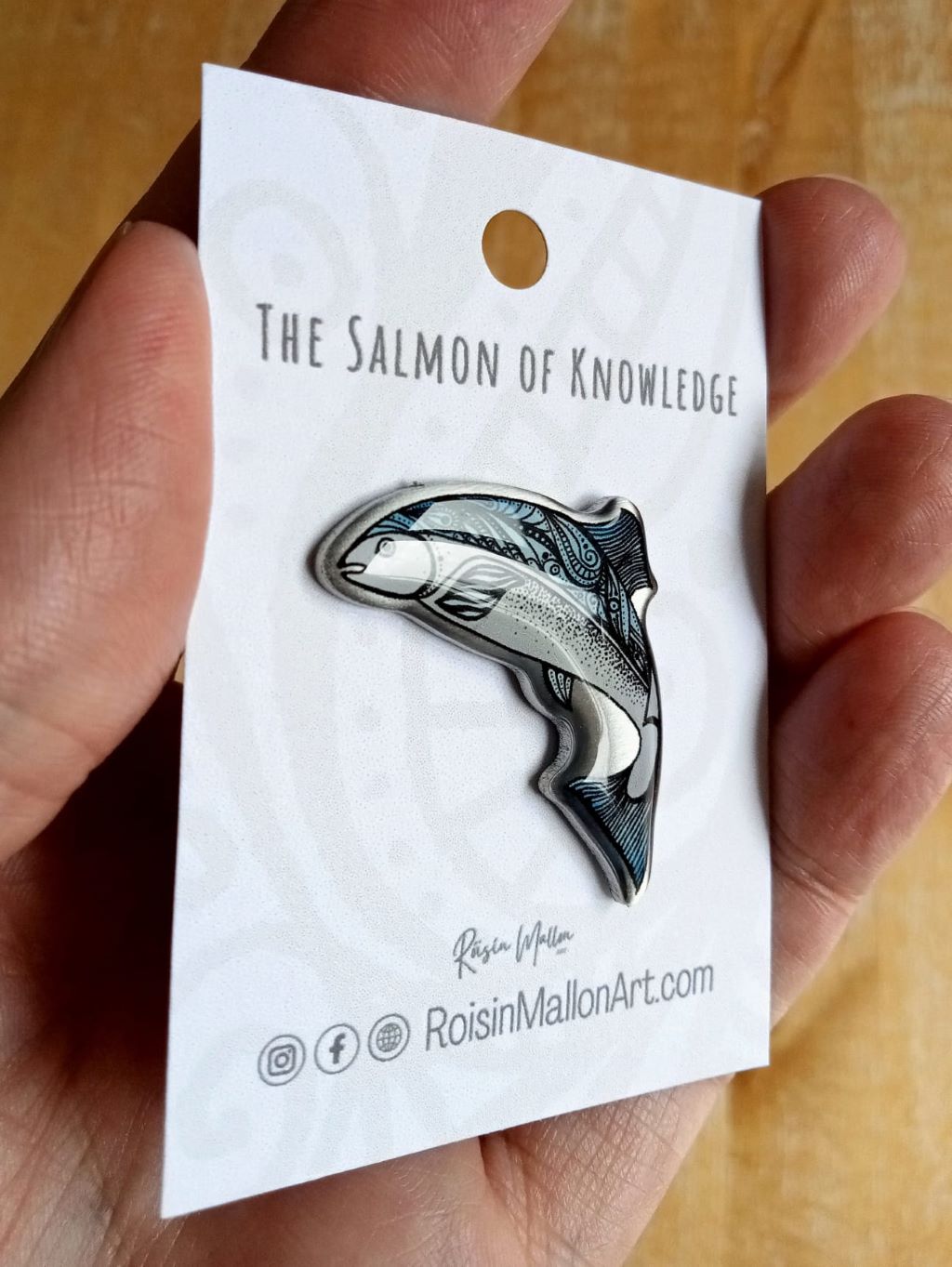 Salmon of Knowledge Pin Badge