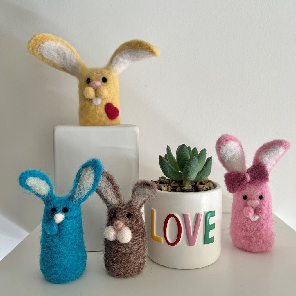 Needle Felted Bunnies